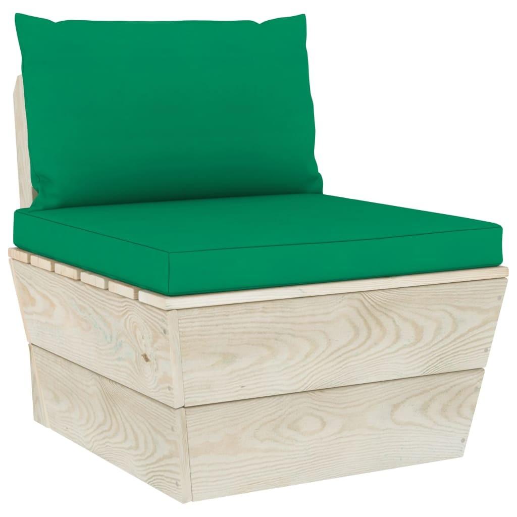 Pallehynder 2 stk. oxfordstof grøn