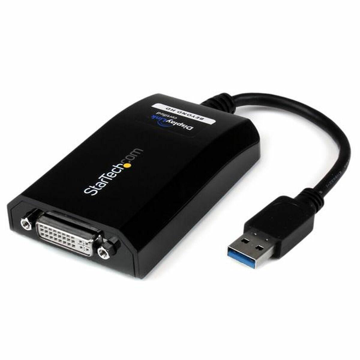 Startech USB til DVI USB 3.2 adapter (USB32DVIPRO) - sort