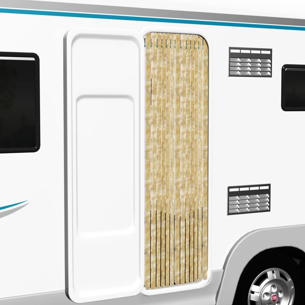 Insektgardin 118x200 cm chenille beige billede