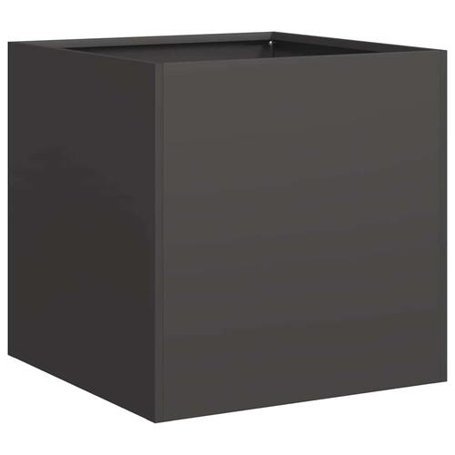 Plantekasse 40x40x40 cm koldvalset stål sort