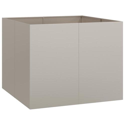 Plantekasse rustfarvet 100x100x80 cm forvitringsstål