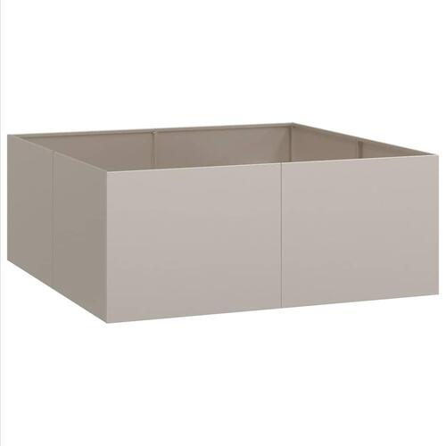 Plantekasse rustfarvet 100x100x40 cm forvitringsstål