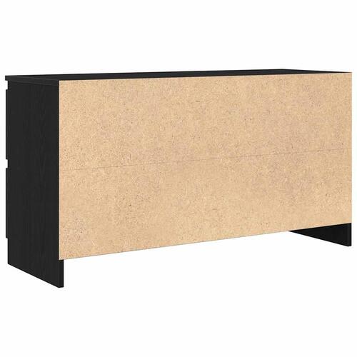Tv-bord 100x35x54 cm konstrueret træ sort