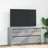 Tv-bord 100x35x54 cm konstrueret træ grå sonoma-eg