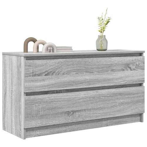 Tv-bord 100x35x54 cm konstrueret træ grå sonoma-eg