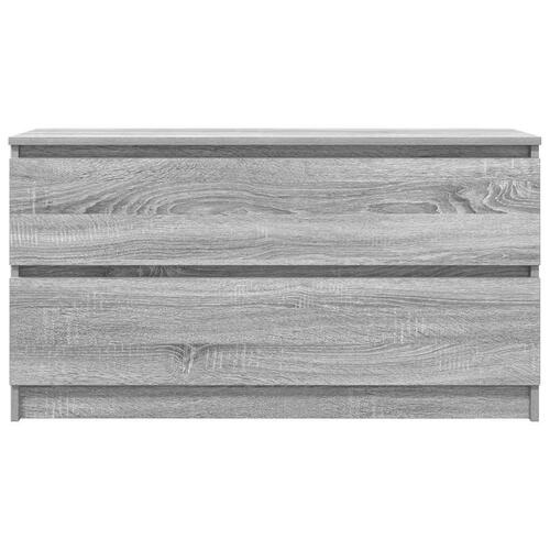 Tv-bord 100x35x54 cm konstrueret træ grå sonoma-eg