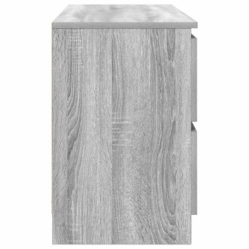 Tv-bord 100x35x54 cm konstrueret træ grå sonoma-eg