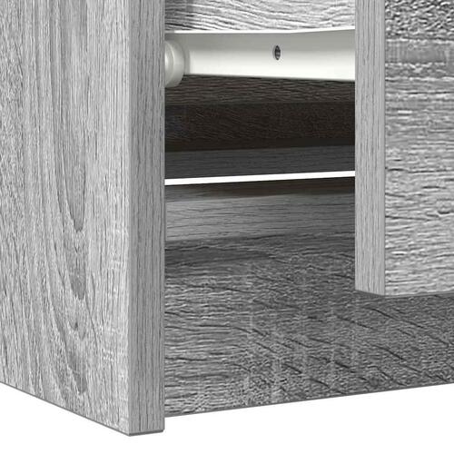 Tv-bord 100x35x54 cm konstrueret træ grå sonoma-eg