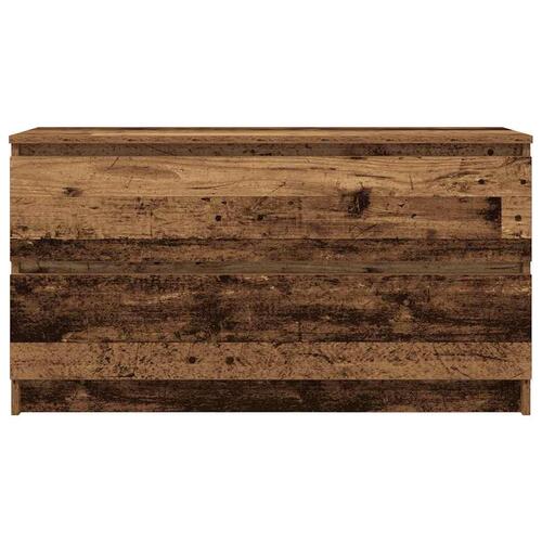 Tv-bord 100x35x54 cm konstrueret træ antikt trælook