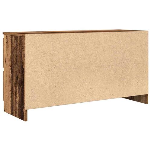 Tv-bord 100x35x54 cm konstrueret træ antikt trælook