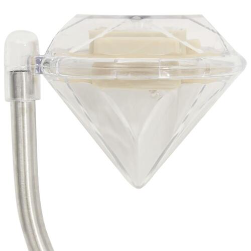 Soldrevne LED-havelamper 6 stk. 9x7,8x29,5 cm