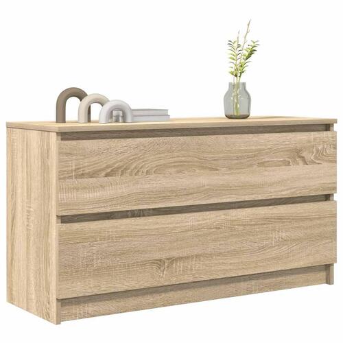 Tv-bord 100x35x54 cm konstrueret træ sonoma-eg