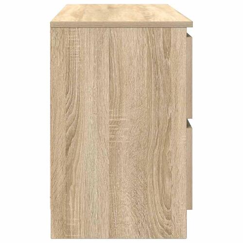 Tv-bord 100x35x54 cm konstrueret træ sonoma-eg