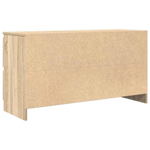 Tv-bord 100x35x54 cm konstrueret træ sonoma-eg