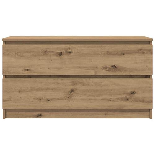 Tv-bord 100x35x54 cm konstrueret træ kunsteg
