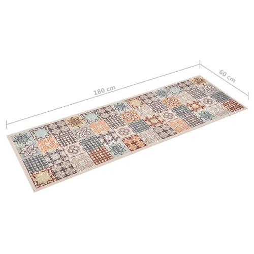 Vaskbar køkkenmåtte 60x180 cm mosaiktryk