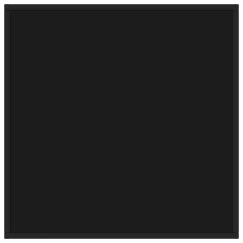 Sofabord 80x80x35 cm glas sort