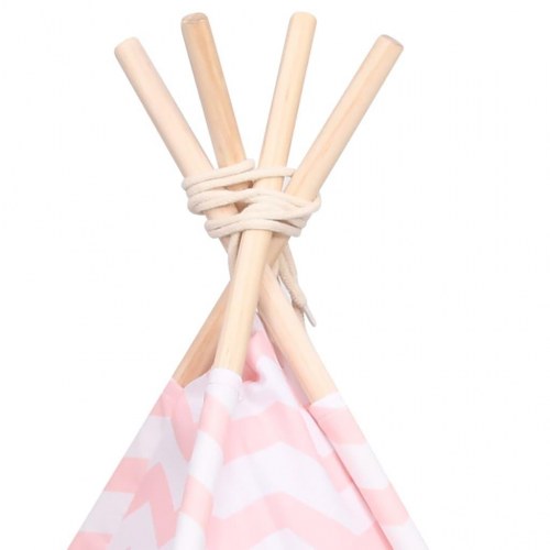 Kattetelt 60x60x70 cm med bærepose polyester pink