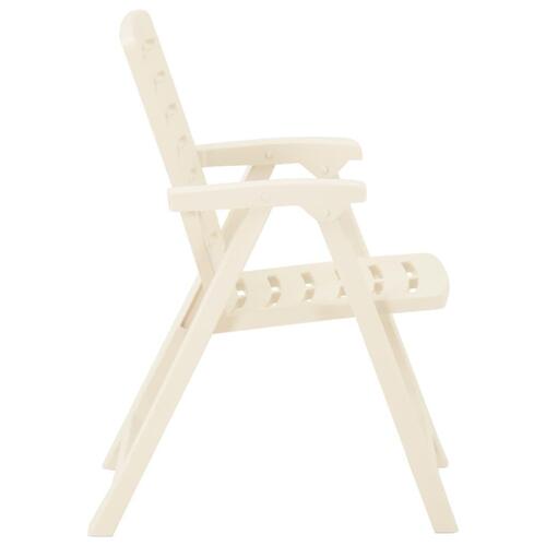 Havestole 2 stk. plastik hvid
