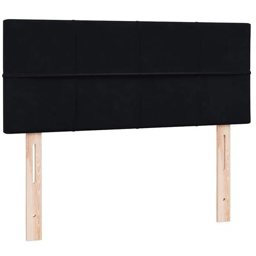 Kontinentalseng med madras 120x210 cm fløjl sort
