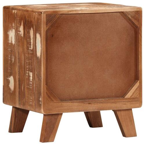 Sengeborde 2 stk. 40x32x46 cm massivt genbrugstræ