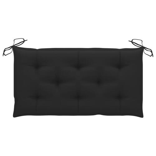 Hynde til havebænk 100x50x7 cm oxfordstof sort