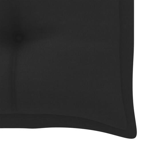 Hynde til havebænk 100x50x7 cm oxfordstof sort