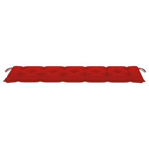 Hynde til havebænk 180x50x7 cm oxfordstof rød