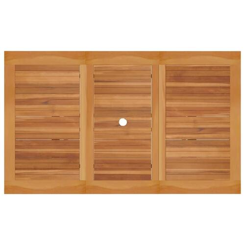 Havebord 150x90x75 cm massivt teaktræ