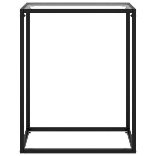 Konsolbord 60x35x75 cm hærdet glas transparent