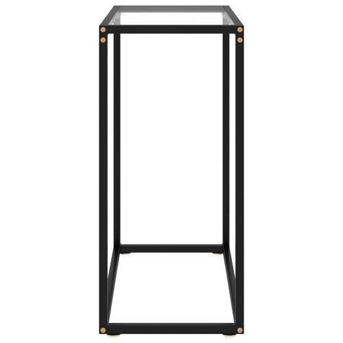 Konsolbord 60x35x75 cm hærdet glas transparent