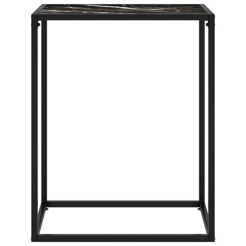 Konsolbord 60x35x75 cm hærdet glas sort