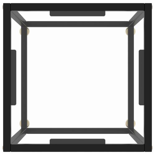 Sofabord 40x40x50 cm hærdet glas sort