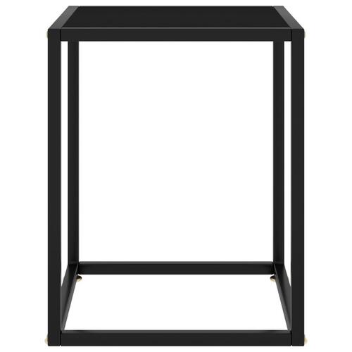 Sofabord 40x40x50 cm glas sort