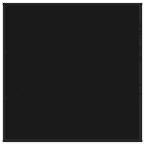 Sofabord 90x90x50 cm glas sort