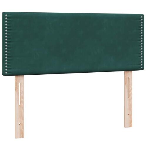 Kontinentalseng med madras 120x210 cm fløjl mørkegrøn