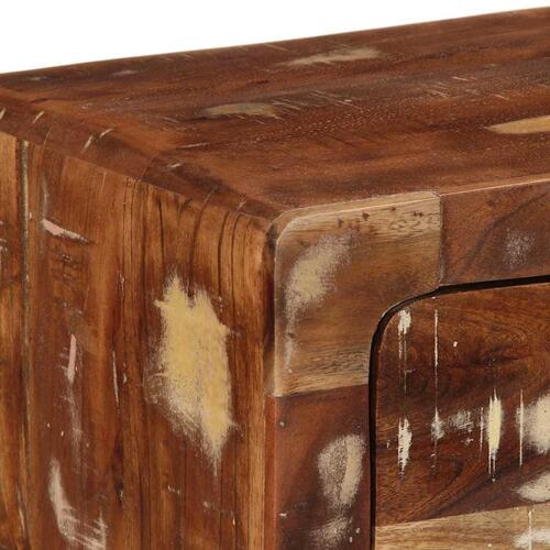 Væghængt tv-skab 100x32x25 cm massivt genbrugstræ