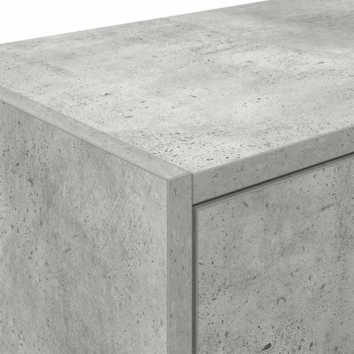 Vægskab til garage i konstrueret træ - betongrå