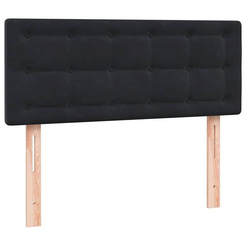 Kontinentalseng med madras 120x210 cm fløjl sort