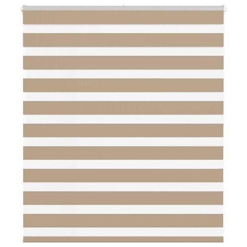 Zebragardin sandbrun 135x100 cm stofbredde 130,9 cm polyester