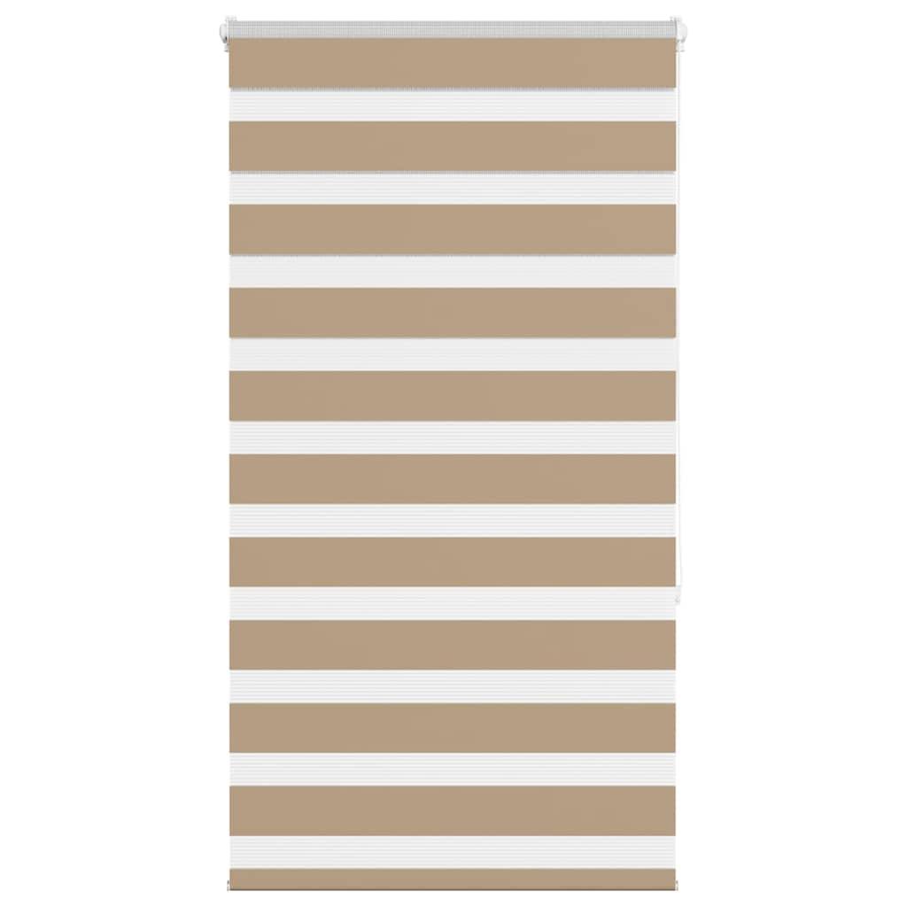Zebragardin sandbrun 75x150 cm stofbredde 70,9 cm polyester