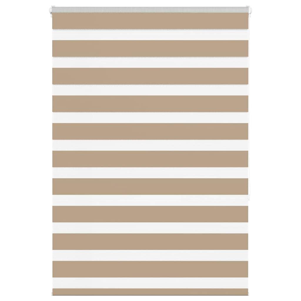 Zebragardin sandbrun 110x150 cm stofbredde 105,9 cm polyester