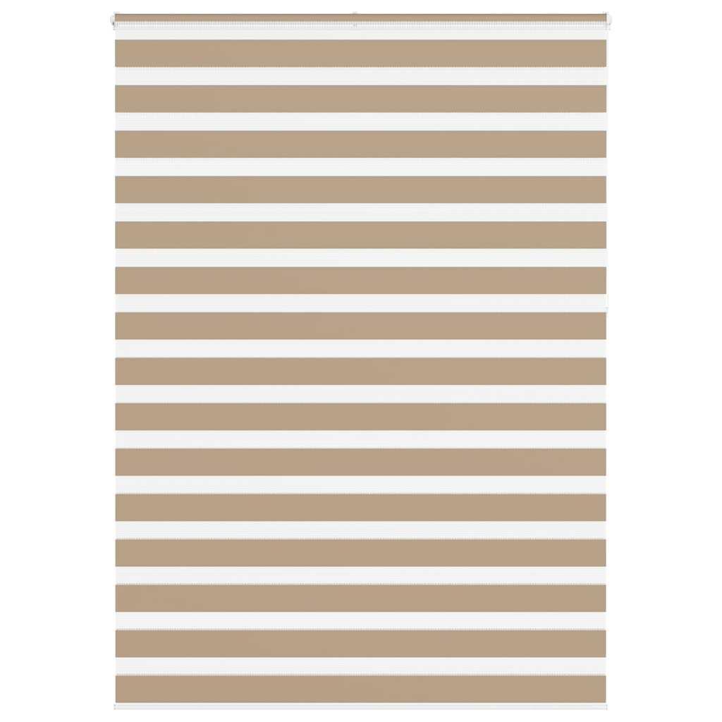 Zebragardin sandbrun 155x230 cm stofbredde 150,9 cm polyester
