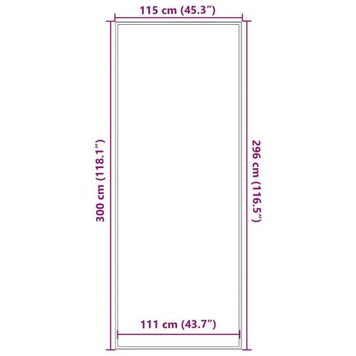 Dørmåtte Brun 115x300 cm