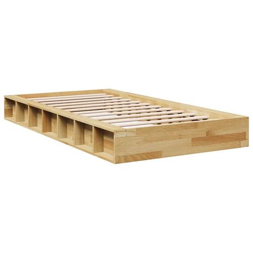 Sengeramme uden madras 100x200 cm Massivtræ Eg