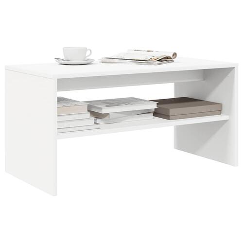 Tv-bord 80x40x40 cm konstrueret træ hvid