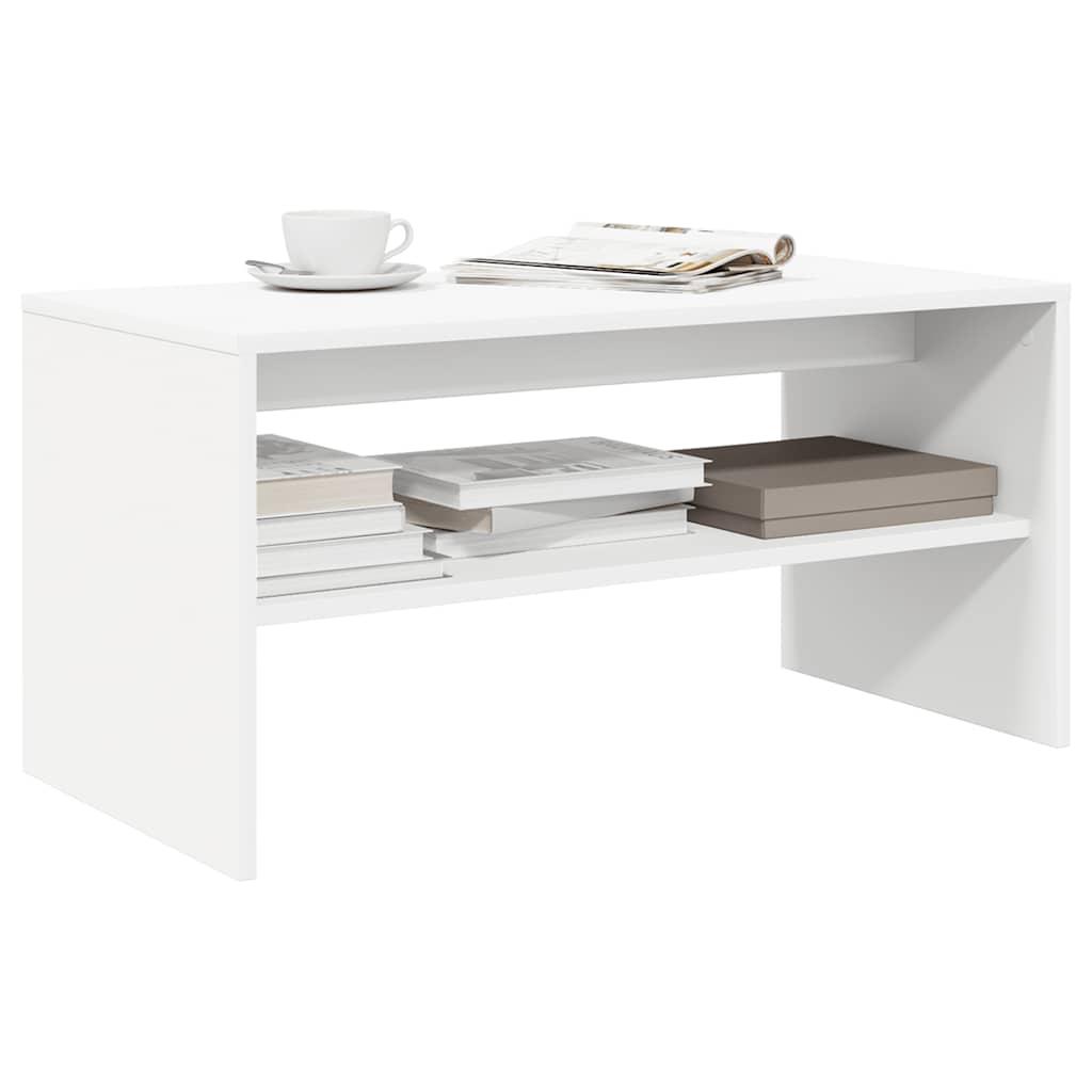 Tv-bord 80x40x40 cm konstrueret træ hvid