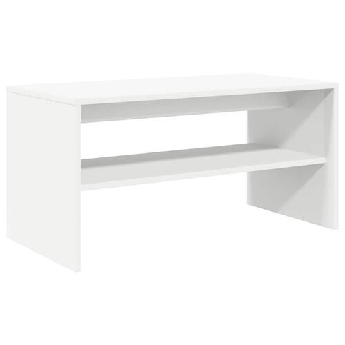 Tv-bord 80x40x40 cm konstrueret træ hvid