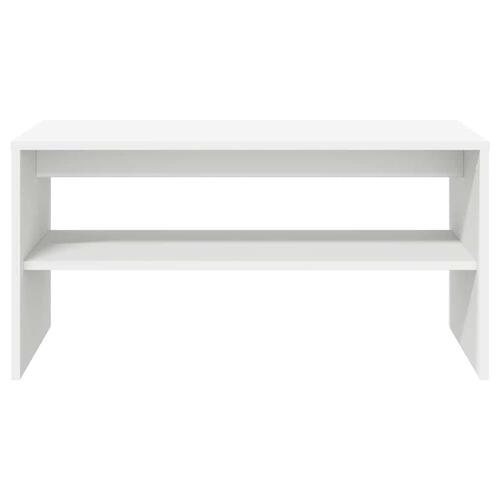 Tv-bord 80x40x40 cm konstrueret træ hvid