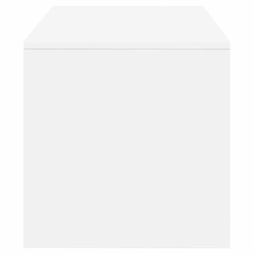 Tv-bord 80x40x40 cm konstrueret træ hvid
